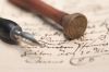vintage pen and seal