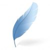 blue feather