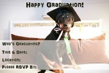 Puppy Graduation Party Invitation